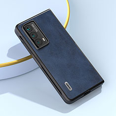 Luxury Leather Matte Finish and Plastic Back Cover Case B07H for Huawei Honor Magic Vs2 5G Blue