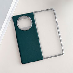 Luxury Leather Matte Finish and Plastic Back Cover Case BH7 for Huawei Mate X5 Green