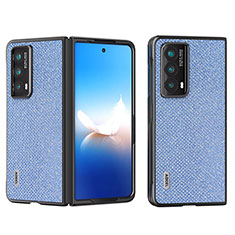 Luxury Leather Matte Finish and Plastic Back Cover Case BH8 for Huawei Honor Magic Vs2 5G Blue