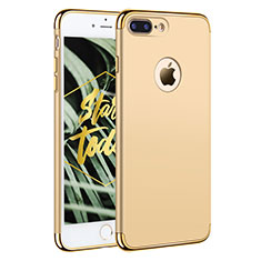Luxury Metal Frame and Plastic Back Case F05 for Apple iPhone 8 Plus Gold