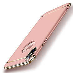 Luxury Metal Frame and Plastic Back Case for Apple iPhone Xs Rose Gold