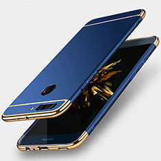 Luxury Metal Frame and Plastic Back Case for Huawei Honor 8 Pro Blue