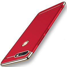 Luxury Metal Frame and Plastic Back Case for Huawei Nova 2 Red