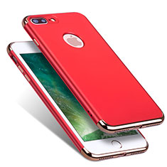 Luxury Metal Frame and Plastic Back Case R01 for Apple iPhone 8 Plus Red