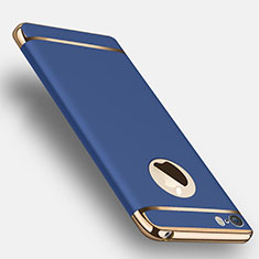 Luxury Metal Frame and Plastic Back Case T01 for Apple iPhone 5 Blue