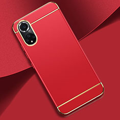 Luxury Metal Frame and Plastic Back Cover Case for Huawei Honor 50 Pro 5G Red