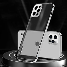 Luxury Metal Frame and Plastic Back Cover Case JL3 for Apple iPhone 14 Pro Max Silver