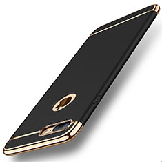 Luxury Metal Frame and Plastic Back Cover Case M01 for Apple iPhone 7 Plus Black