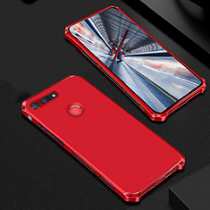 Luxury Metal Frame and Plastic Back Cover Case M01 for Huawei Honor V20 Red