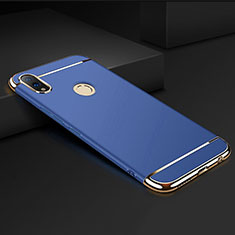 Luxury Metal Frame and Plastic Back Cover Case M01 for Huawei Honor View 10 Lite Blue