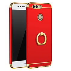 Luxury Metal Frame and Plastic Back Cover Case M01 for Huawei Nova 2 Red