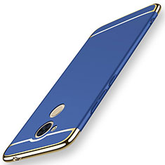 Luxury Metal Frame and Plastic Back Cover Case M01 for Huawei Nova Smart Blue