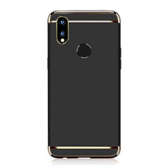 Luxury Metal Frame and Plastic Back Cover Case M01 for Huawei P Smart+ Plus Black