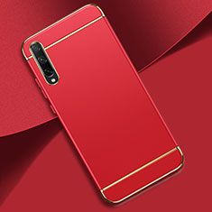 Luxury Metal Frame and Plastic Back Cover Case M01 for Huawei Y8p Red