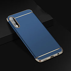 Luxury Metal Frame and Plastic Back Cover Case M01 for Huawei Y9 Prime (2019) Blue