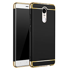 Luxury Metal Frame and Plastic Back Cover Case M01 for Xiaomi Redmi Note 3 Pro Black