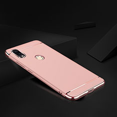 Luxury Metal Frame and Plastic Back Cover Case M01 for Xiaomi Redmi Note 7 Pro Rose Gold