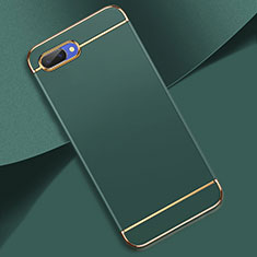 Luxury Metal Frame and Plastic Back Cover Case M02 for Oppo A5 Midnight Green