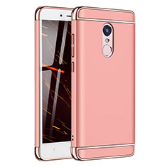 Luxury Metal Frame and Plastic Back Cover Case M02 for Xiaomi Redmi Note 4X High Edition Rose Gold