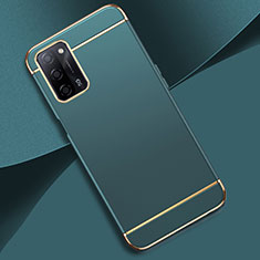 Luxury Metal Frame and Plastic Back Cover Case P02 for Oppo A56 5G Green