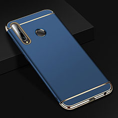 Luxury Metal Frame and Plastic Back Cover Case T01 for Huawei Honor 20E Blue