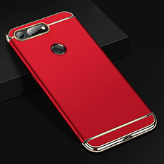 Luxury Metal Frame and Plastic Back Cover Case T01 for Huawei Honor V20 Red