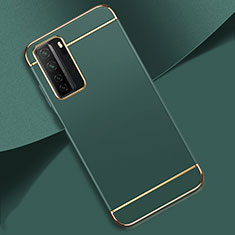 Luxury Metal Frame and Plastic Back Cover Case T01 for Huawei Nova 7 SE 5G Green