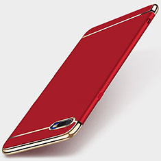 Luxury Metal Frame and Plastic Back Cover Case T01 for Oppo R17 Neo Red