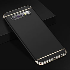 Luxury Metal Frame and Plastic Back Cover Case T01 for Samsung Galaxy S10 5G Black