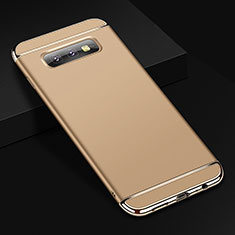 Luxury Metal Frame and Plastic Back Cover Case T01 for Samsung Galaxy S10e Gold