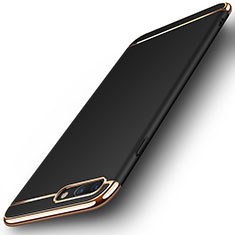 Luxury Metal Frame and Plastic Back Cover F01 for Apple iPhone 7 Plus Black