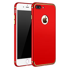 Luxury Metal Frame and Plastic Back Cover F02 for Apple iPhone 7 Plus Red