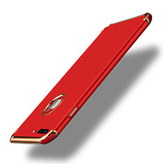 Luxury Metal Frame and Plastic Back Cover F03 for Apple iPhone 7 Plus Red