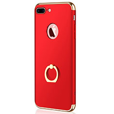 Luxury Metal Frame and Plastic Back Cover F04 for Apple iPhone 7 Plus Red