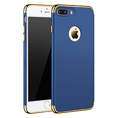 Luxury Metal Frame and Plastic Back Cover F05 for Apple iPhone 7 Plus Blue