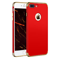 Luxury Metal Frame and Plastic Back Cover F05 for Apple iPhone 8 Plus Red