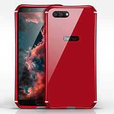 Luxury Metal Frame and Plastic Back Cover for Huawei Honor V10 Red