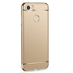 Luxury Metal Frame and Plastic Back Cover for Xiaomi Redmi Note 5A Pro Gold