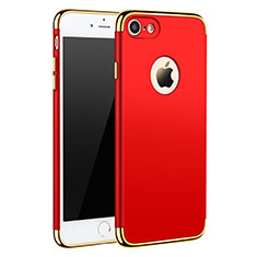 Luxury Metal Frame and Plastic Back Cover M01 for Apple iPhone SE (2020) Red