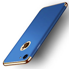 Luxury Metal Frame and Plastic Back Cover M02 for Apple iPhone 8 Blue