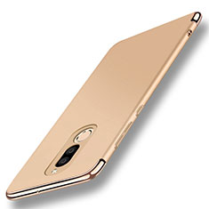 Luxury Metal Frame and Plastic Back Cover with Finger Ring Stand A01 for Huawei Nova 2i Gold
