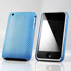 Mesh Hole Hard Rigid Case Back Cover for Apple iPhone 3G 3GS Sky Blue