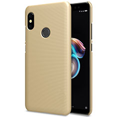 Mesh Hole Hard Rigid Case Back Cover for Xiaomi Redmi Note 5 Pro Gold