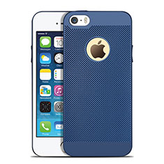 Mesh Hole Hard Rigid Snap On Case Cover for Apple iPhone 5 Blue