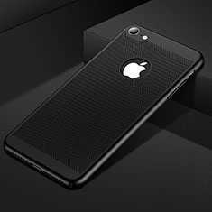 Mesh Hole Hard Rigid Snap On Case Cover for Apple iPhone 7 Black