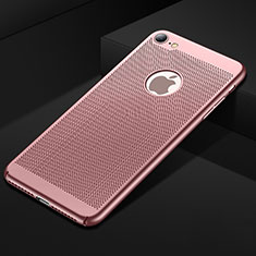 Mesh Hole Hard Rigid Snap On Case Cover for Apple iPhone 8 Rose Gold