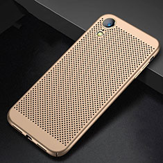 Mesh Hole Hard Rigid Snap On Case Cover for Apple iPhone XR Gold