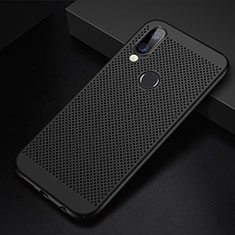 Mesh Hole Hard Rigid Snap On Case Cover for Huawei Nova 3e Black