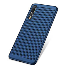 Mesh Hole Hard Rigid Snap On Case Cover for Huawei P20 Pro Blue