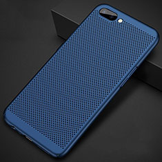 Mesh Hole Hard Rigid Snap On Case Cover for Oppo A5 Blue